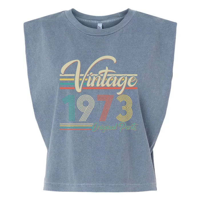 Vintage Original Parts 1973 50th Birthday Garment-Dyed Women's Muscle Tee