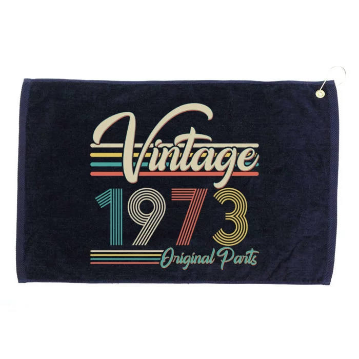 Vintage Original Parts 1973 50th Birthday Grommeted Golf Towel