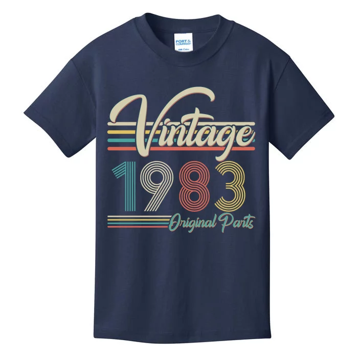 Vintage Original Parts 1983 40th Birthday Kids T-Shirt