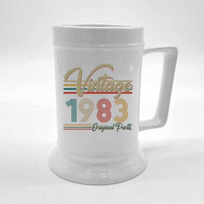 Vintage Original Parts 1983 40th Birthday Front & Back Beer Stein