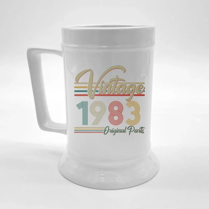 Vintage Original Parts 1983 40th Birthday Front & Back Beer Stein