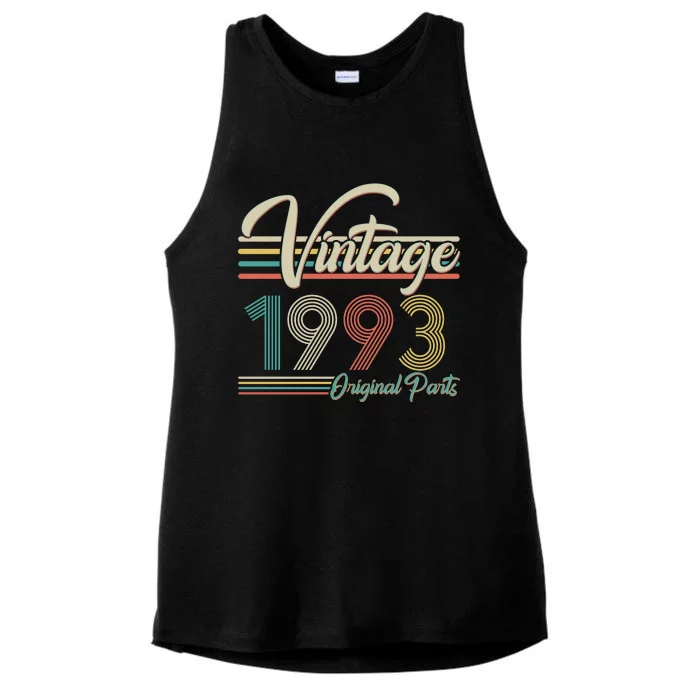 Vintage Original Parts 1993 30th Birthday Ladies Tri-Blend Wicking Tank