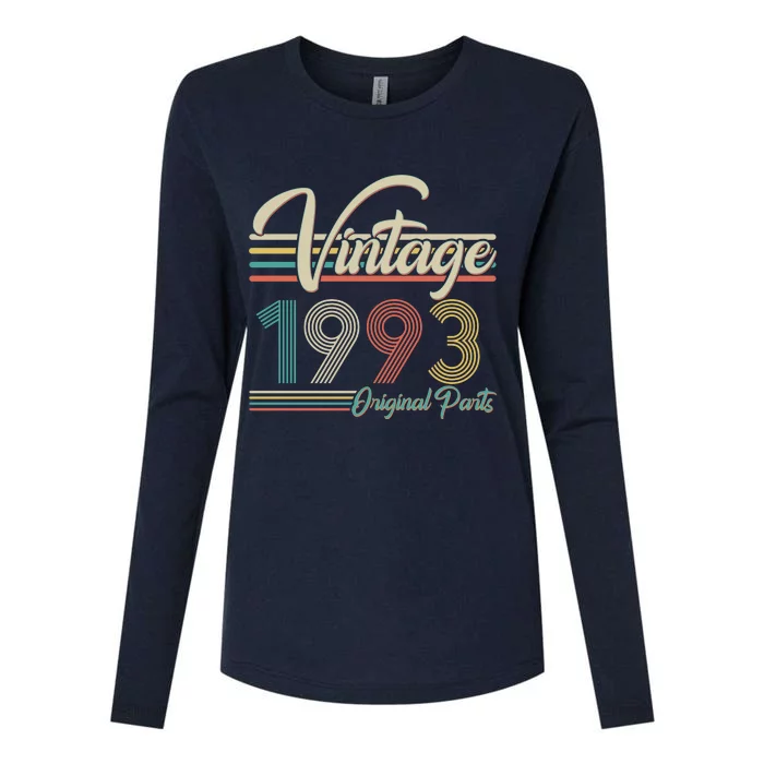 Vintage Original Parts 1993 30th Birthday Womens Cotton Relaxed Long Sleeve T-Shirt