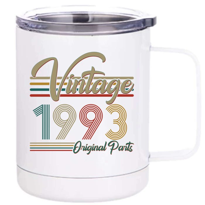 Vintage Original Parts 1993 30th Birthday Front & Back 12oz Stainless Steel Tumbler Cup