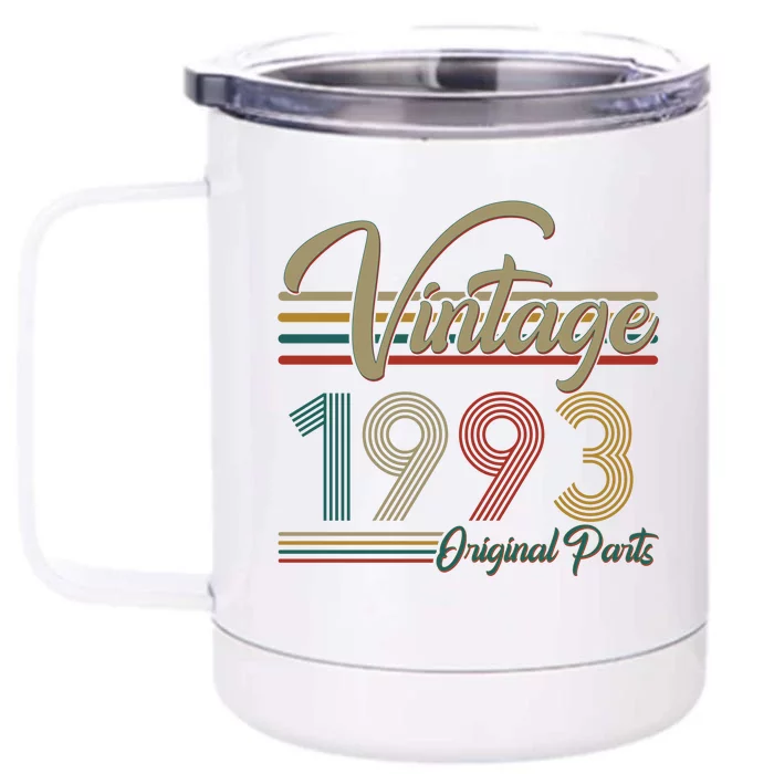 Vintage Original Parts 1993 30th Birthday Front & Back 12oz Stainless Steel Tumbler Cup