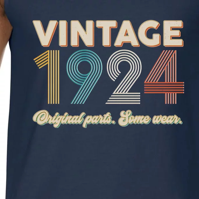 Vintage Original Parts Some Wear 1924 100th Birthday Comfort Colors® Tank Top