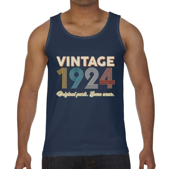 Vintage Original Parts Some Wear 1924 100th Birthday Comfort Colors® Tank Top