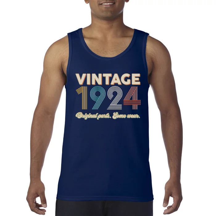 Vintage Original Parts Some Wear 1924 100th Birthday Tank Top