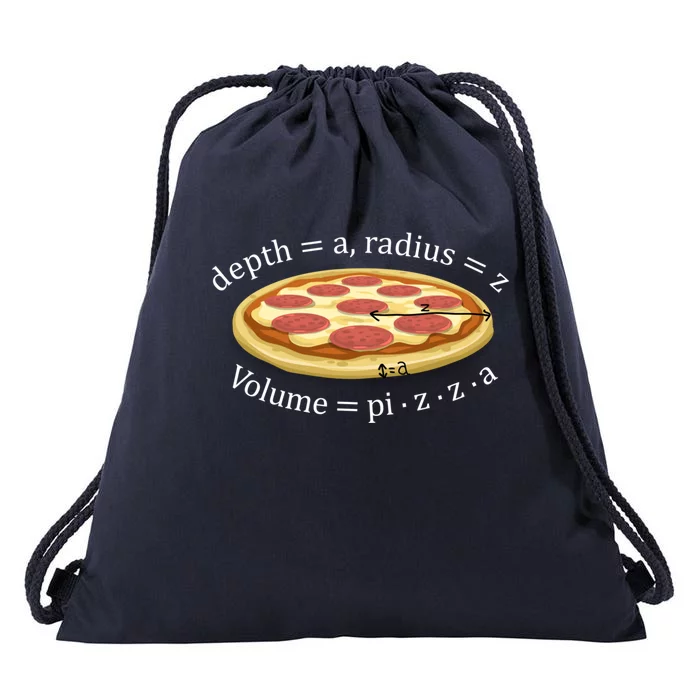 Volume Of Pizza Funny Math Gift Drawstring Bag