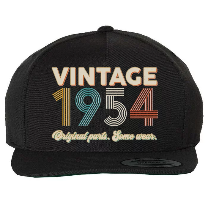 Vintage Original Parts Some Wear 1954 70th Birthday Wool Snapback Cap