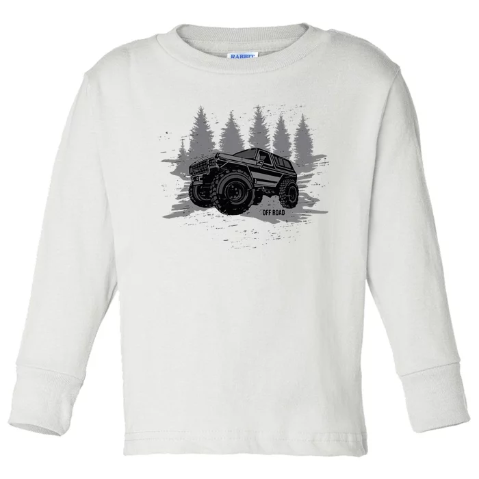 Vintage Off Roading Toddler Long Sleeve Shirt