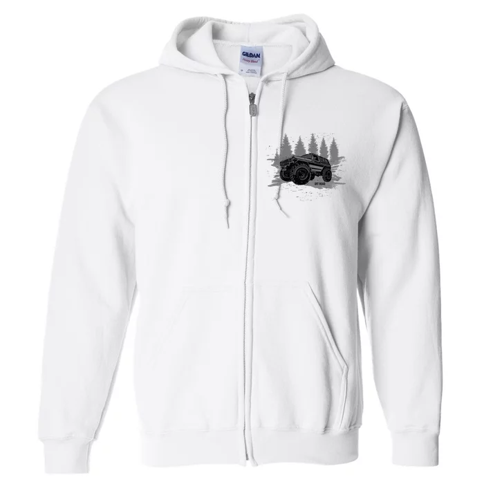 Vintage Off Roading Full Zip Hoodie