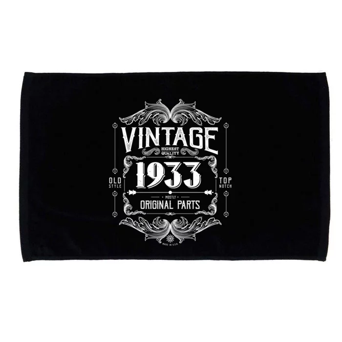 Vintage Old Style Top Notch Mostly Original Parts Whiskey Label 1933 90 Microfiber Hand Towel