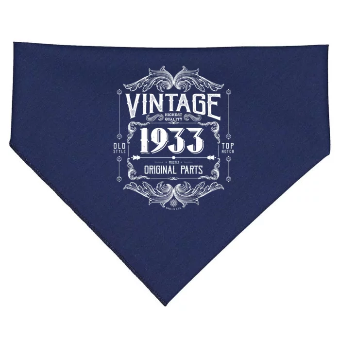 Vintage Old Style Top Notch Mostly Original Parts Whiskey Label 1933 90 USA-Made Doggie Bandana