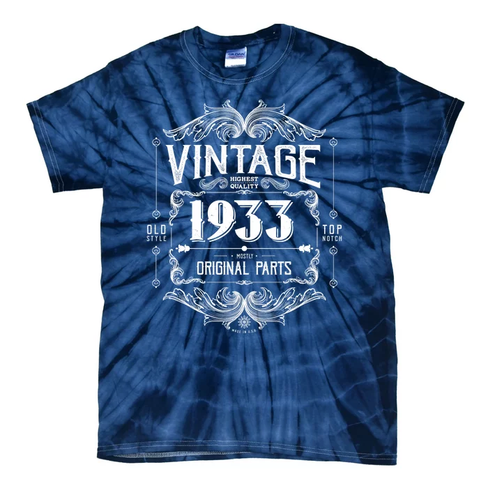 Vintage Old Style Top Notch Mostly Original Parts Whiskey Label 1933 90 Tie-Dye T-Shirt