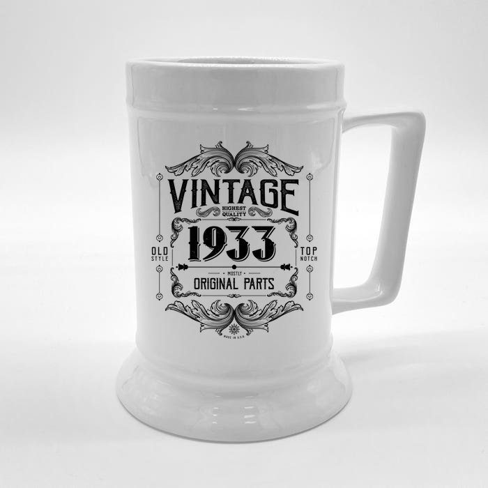 Vintage Old Style Top Notch Mostly Original Parts Whiskey Label 1933 90 Front & Back Beer Stein