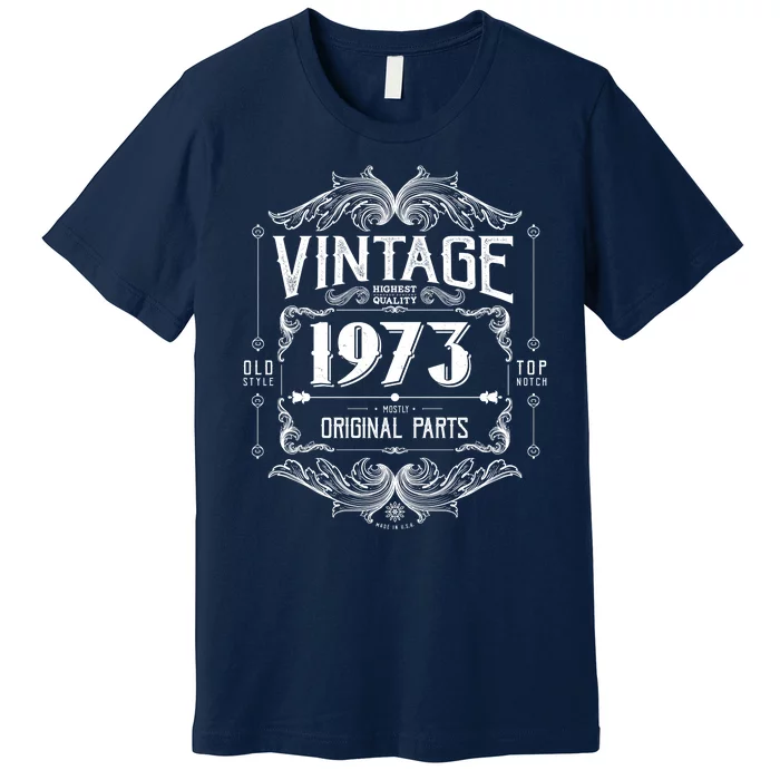 Vintage Old Style Top Notch Mostly Original Parts Whiskey Label 1973 50 Premium T-Shirt