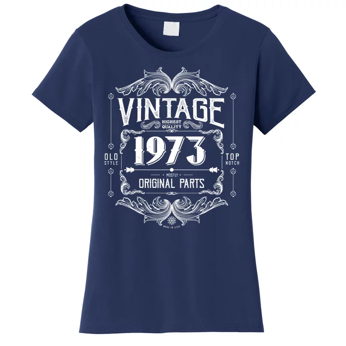 Vintage Old Style Top Notch Mostly Original Parts Whiskey Label 1973 50 Women's T-Shirt