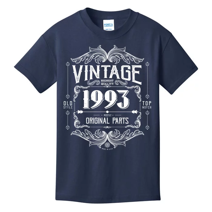 Vintage Old Style Top Notch Mostly Original Parts Whiskey Label 1993 30 Kids T-Shirt