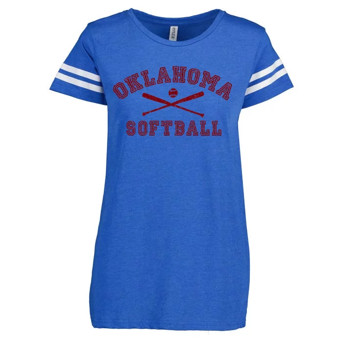 Vintage Oklahoma Softball Gear Enza Ladies Jersey Football T-Shirt