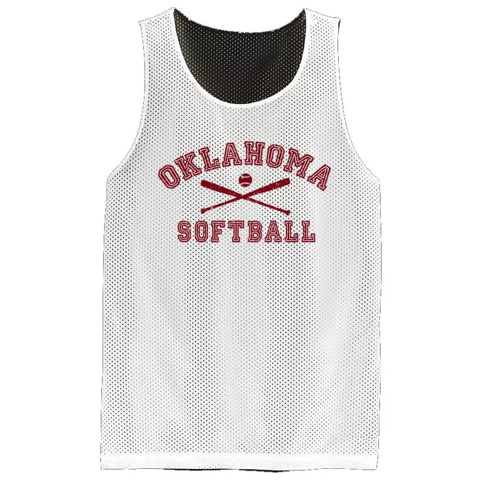 Vintage Oklahoma Softball Gear Mesh Reversible Basketball Jersey Tank