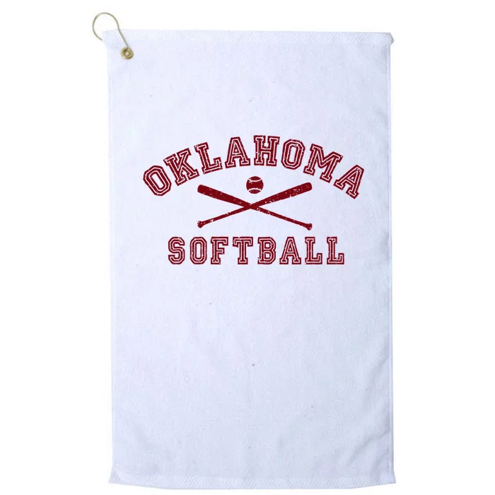 Vintage Oklahoma Softball Gear Platinum Collection Golf Towel