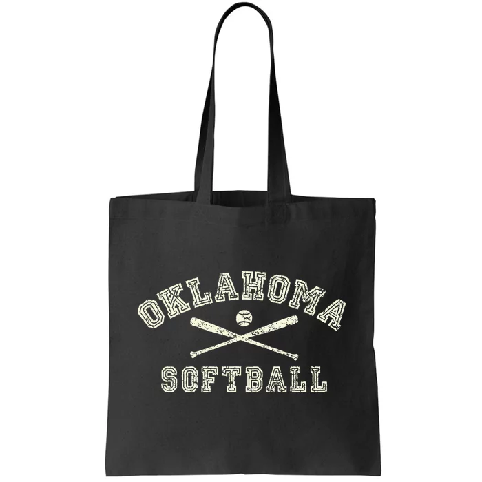 Vintage Oklahoma Softball Gear Tote Bag