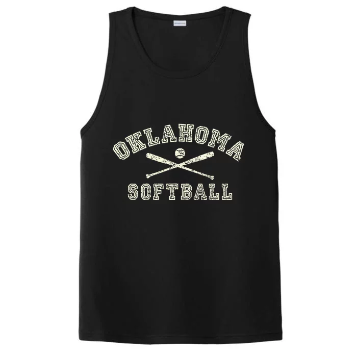 Vintage Oklahoma Softball Gear Performance Tank