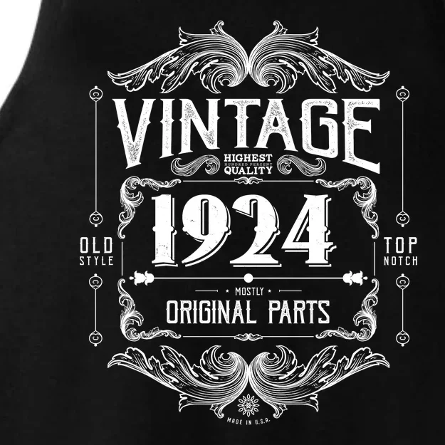 Vintage Old Style Top Notch Mostly Original Parts Whiskey Label 1924 100 Ladies Tri-Blend Wicking Tank