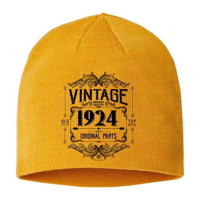 Vintage Old Style Top Notch Mostly Original Parts Whiskey Label 1924 100 8 1/2in Sustainable Knit Beanie