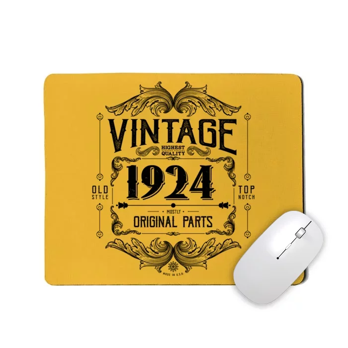 Vintage Old Style Top Notch Mostly Original Parts Whiskey Label 1924 100 Mousepad