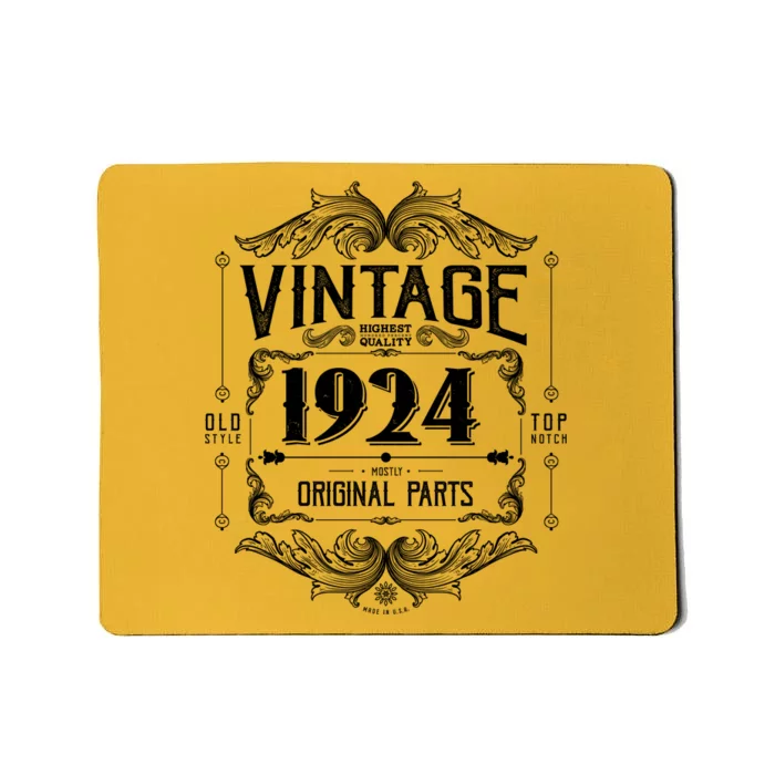 Vintage Old Style Top Notch Mostly Original Parts Whiskey Label 1924 100 Mousepad