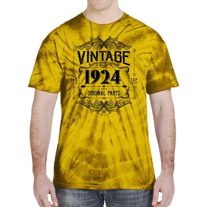 Vintage Old Style Top Notch Mostly Original Parts Whiskey Label 1924 100 Tie-Dye T-Shirt