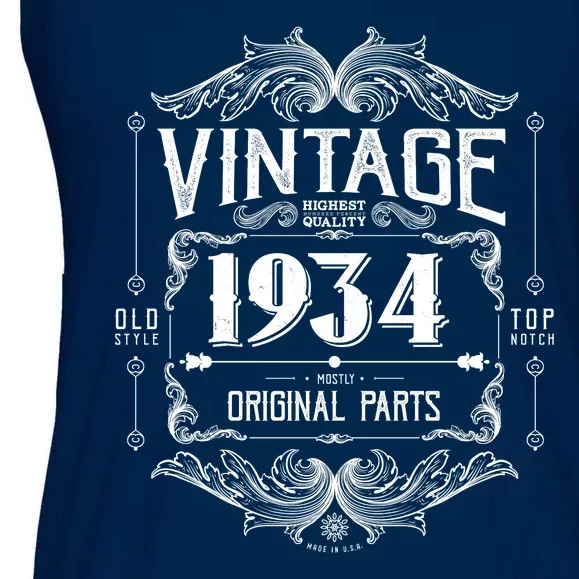 Vintage Old Style Top Notch Mostly Original Parts Whiskey Label 1934 90 Ladies Essential Flowy Tank