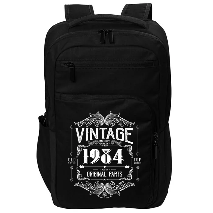 Vintage Old Style Top Notch Mostly Original Parts Whiskey Label 1984 40 Impact Tech Backpack