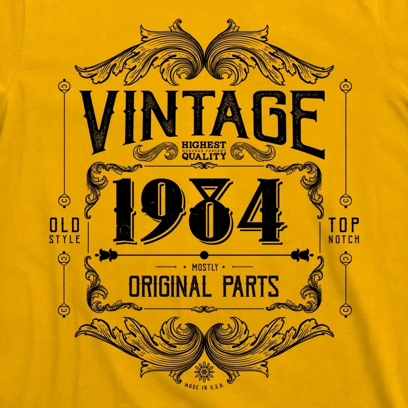 Vintage Old Style Top Notch Mostly Original Parts Whiskey Label 1984 40 T-Shirt