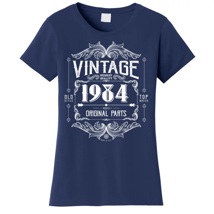 Vintage Old Style Top Notch Mostly Original Parts Whiskey Label 1984 40 Women's T-Shirt