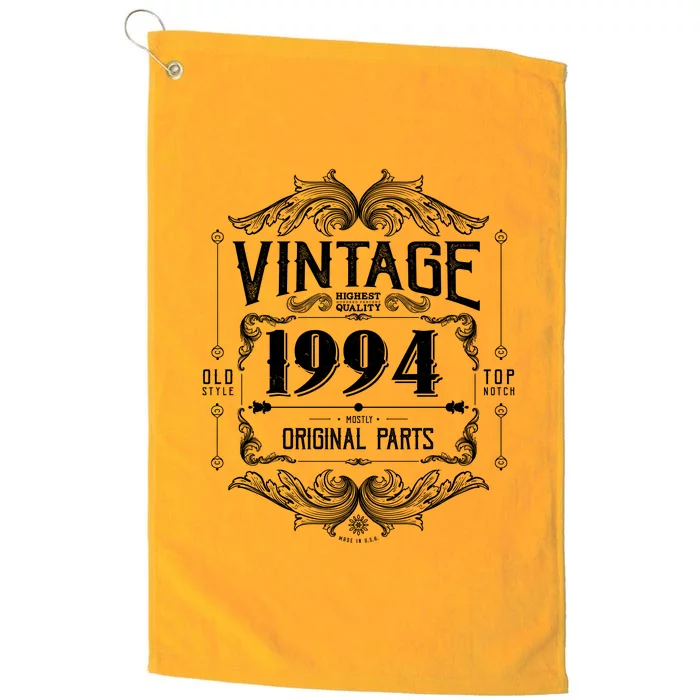 Vintage Old Style Top Notch Mostly Original Parts Whiskey Label 1994 30 Platinum Collection Golf Towel