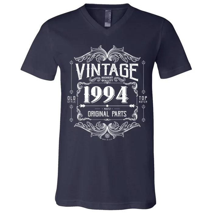 Vintage Old Style Top Notch Mostly Original Parts Whiskey Label 1994 30 V-Neck T-Shirt