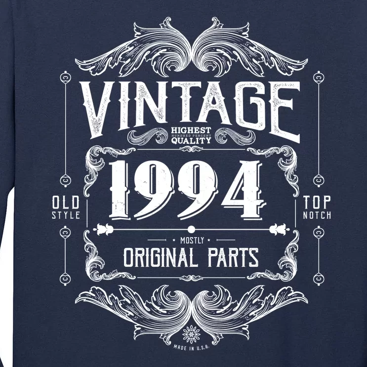 Vintage Old Style Top Notch Mostly Original Parts Whiskey Label 1994 30 Tall Long Sleeve T-Shirt