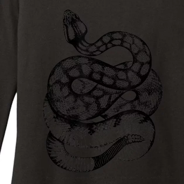 Vintage Ophiology South American Rattle Snake Tee Womens CVC Long Sleeve Shirt