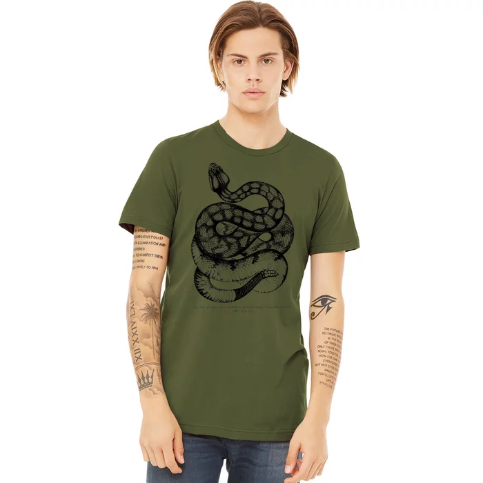 Vintage Ophiology South American Rattle Snake Tee Premium T-Shirt