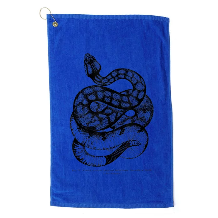 Vintage Ophiology South American Rattle Snake Tee Platinum Collection Golf Towel