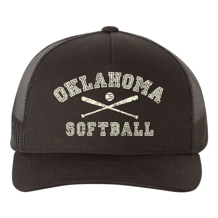 Vintage Oklahoma Softball Gear Yupoong Adult 5-Panel Trucker Hat