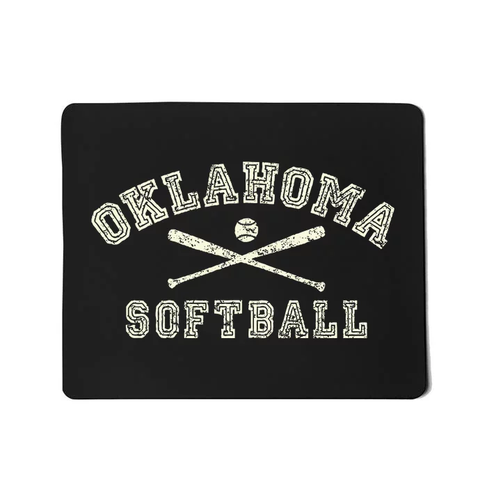 Vintage Oklahoma Softball Gear Mousepad