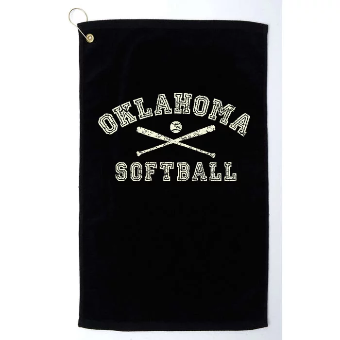 Vintage Oklahoma Softball Gear Platinum Collection Golf Towel