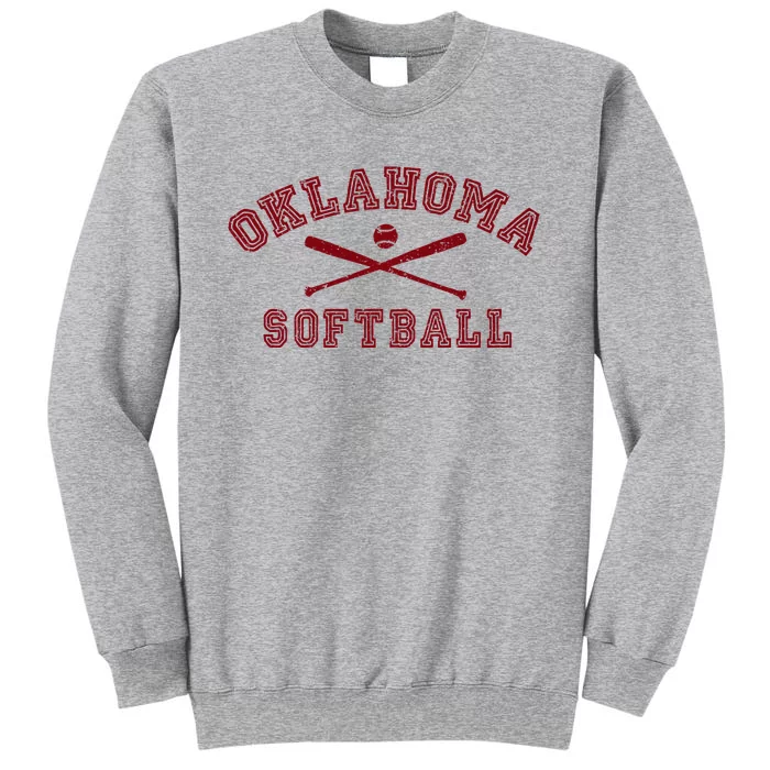 Vintage Oklahoma Softball Gear Tall Sweatshirt