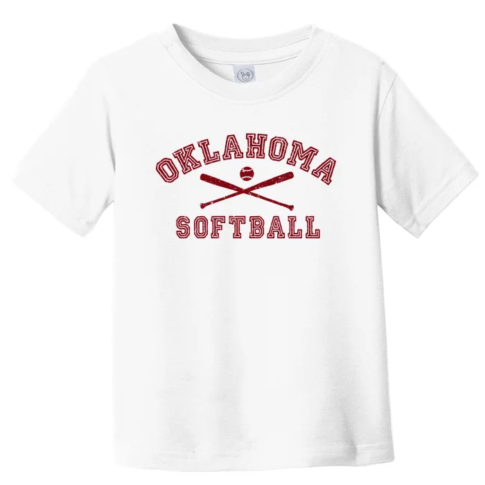 Vintage Oklahoma Softball Gear Toddler T-Shirt