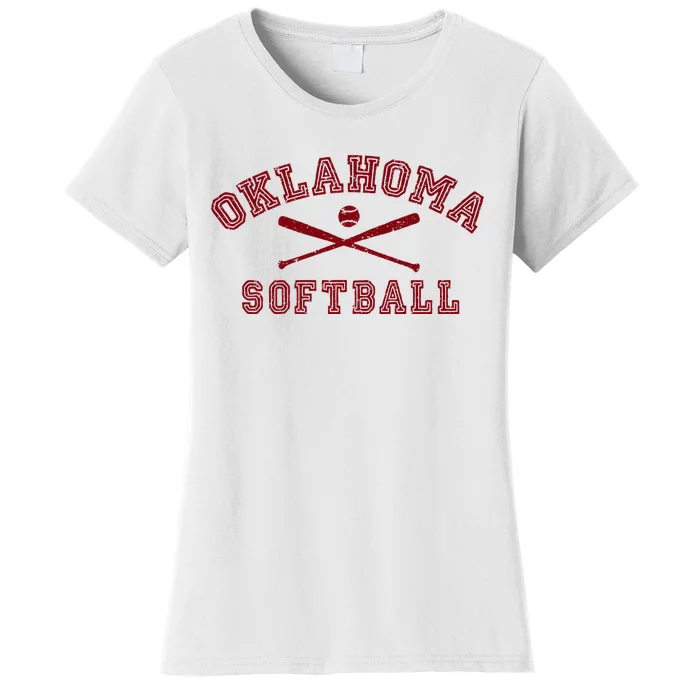 Vintage Oklahoma Softball Gear Women's T-Shirt