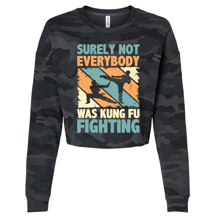 Vintage Outfit Surely Not Everybody Was Kung Fu Fighting Cropped Pullover Crew